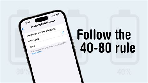 What is the 40 80 rule in iPhone?